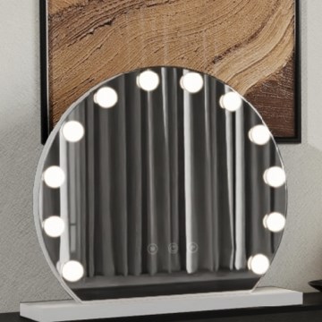 Brilagi - Espejo de maquillaje regulable LED HOLLYWOOD LED/12W/230V 3000/4000/6500K