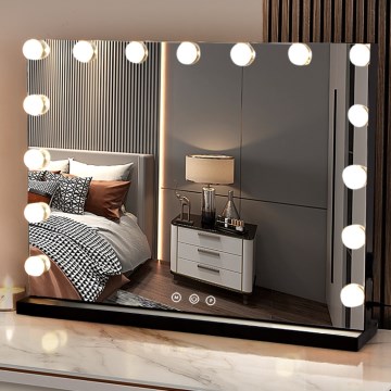 Brilagi - Espejo de maquillaje regulable LED HOLLYWOOD LED/15W/230V 3000/4000/6500K