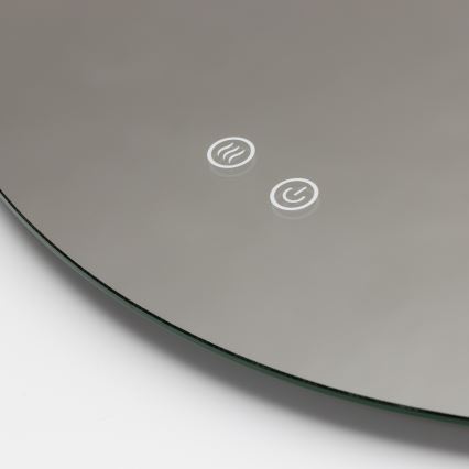 Brilagi - Espejo de baño calefactado DEMI ECO LED/12W/230V, diámetro 60 cm, IP44, CRI 90, regulable + CCT