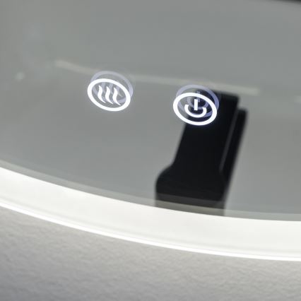 Brilagi - Espejo de baño calefactado LED CLARA ECO LED/12W/230V Ø 60 cm IP44 CRI 90 regulable + CCT