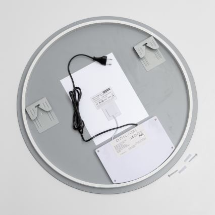 Brilagi - Espejo calefactado para baño DEMI PRO LED/20W/230V Ø 60 cm IP44 IRC 90 regulable + CCT ajustable