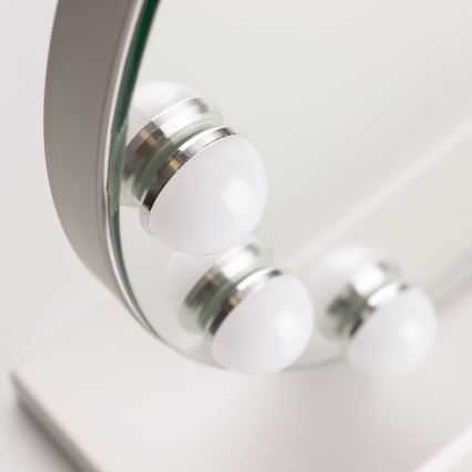 Brilagi - Espejo de maquillaje LED regulable HOLLYWOOD LED/12W/230V 3000/4000/6500K