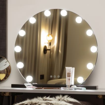 Brilagi - Espejo de maquillaje LED regulable HOLLYWOOD LED/12W/230V 3000/4000/6500K