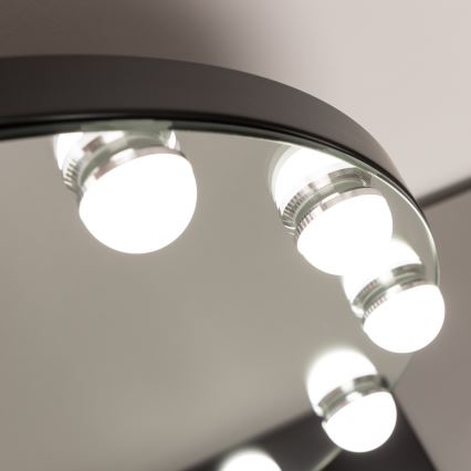 Brilagi - Espejo de maquillaje LED regulable HOLLYWOOD LED/12W/230V 3000/4000/6500K