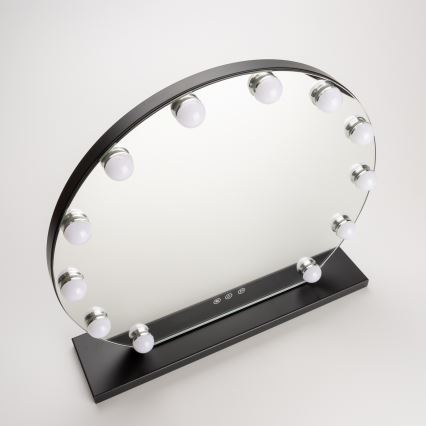 Brilagi - Espejo de maquillaje LED regulable HOLLYWOOD LED/12W/230V 3000/4000/6500K