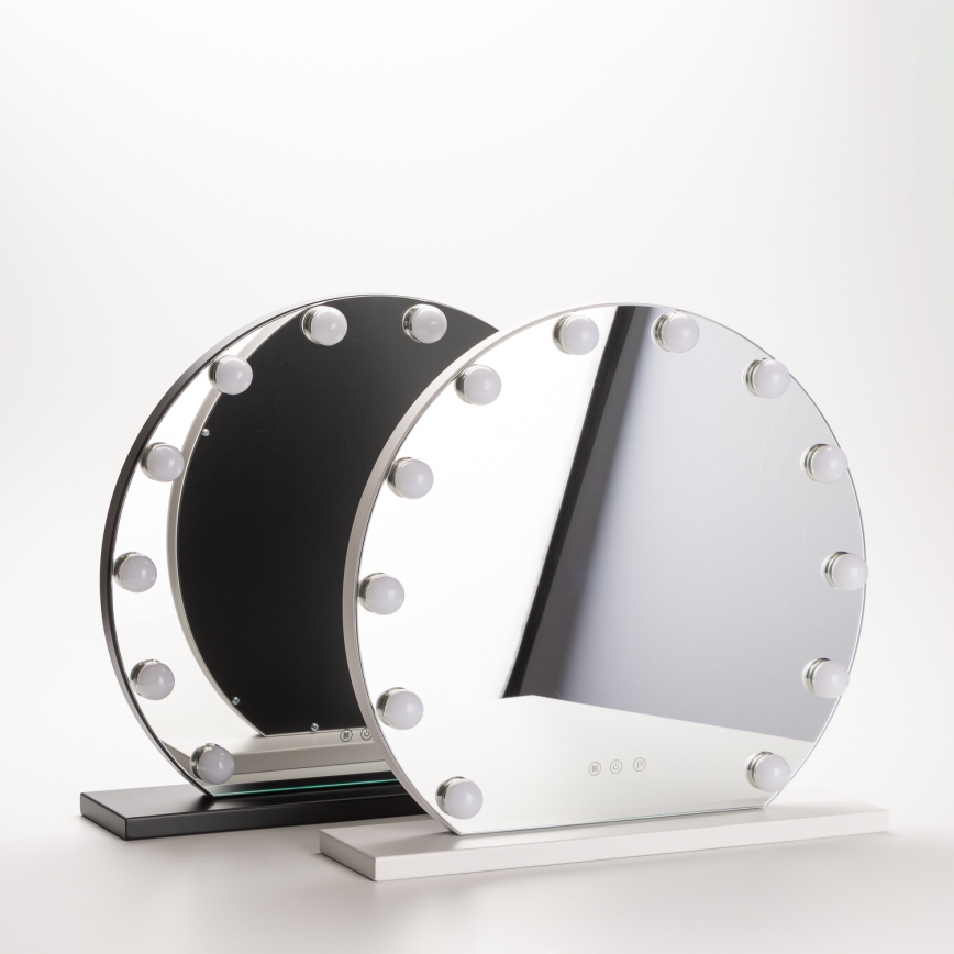 Brilagi - Espejo de maquillaje LED regulable HOLLYWOOD LED/12W/230V 3000/4000/6500K