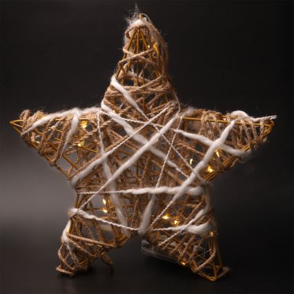 Brilagi - Estrella decorativa navideña LED/2xAA