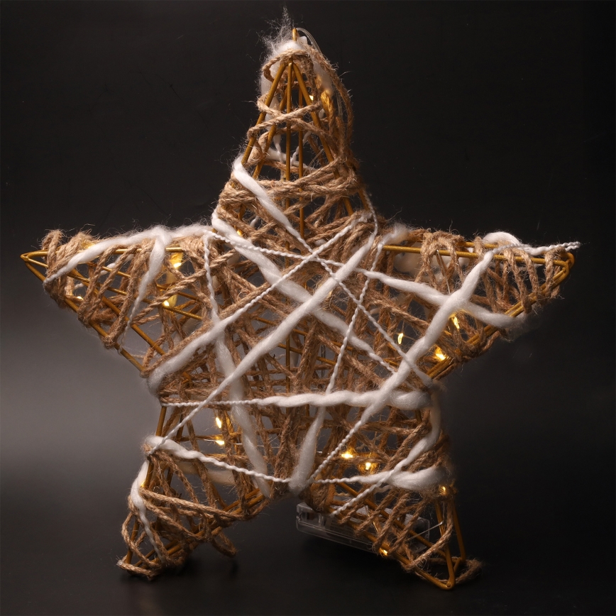 Brilagi - Estrella decorativa navideña LED/2xAA