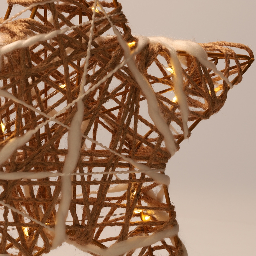 Brilagi - Estrella decorativa navideña LED/2xAA