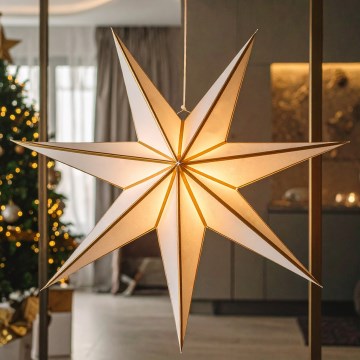 Brilagi - estrella decorativa navideña LED (funciona con 2 pilas AA)