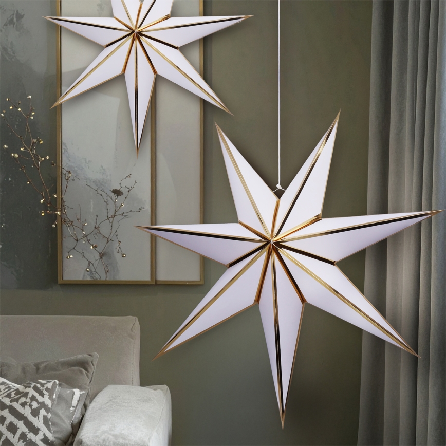 Brilagi - estrella decorativa navideña LED (funciona con 2 pilas AA)