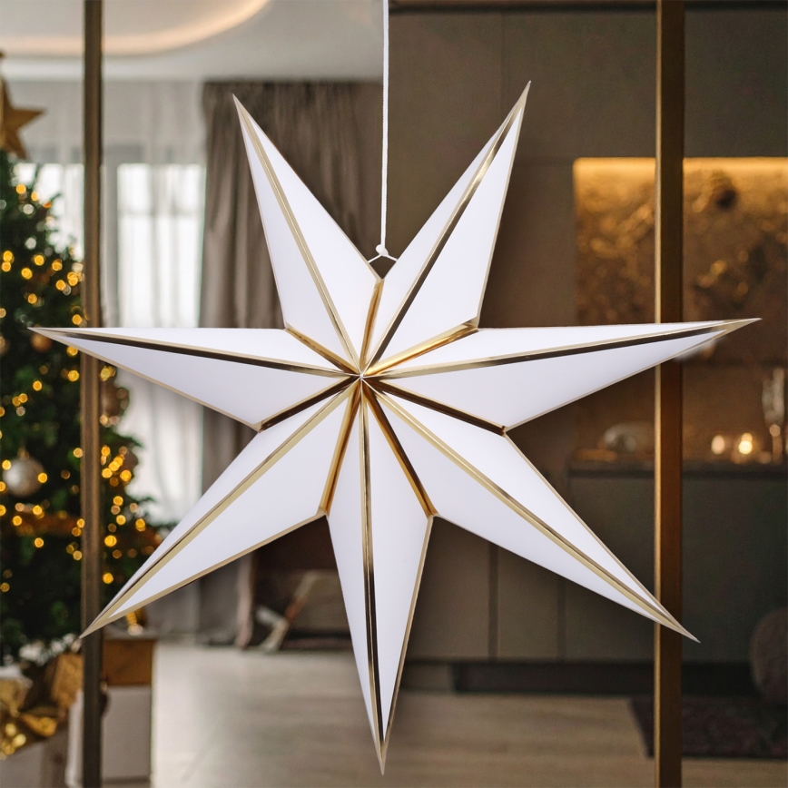 Brilagi - estrella decorativa navideña LED (funciona con 2 pilas AA)