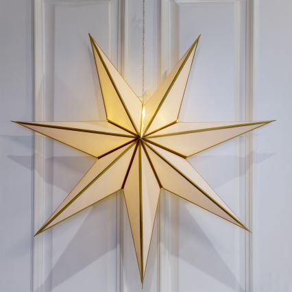 Brilagi - estrella decorativa navideña LED (funciona con 2 pilas AA)