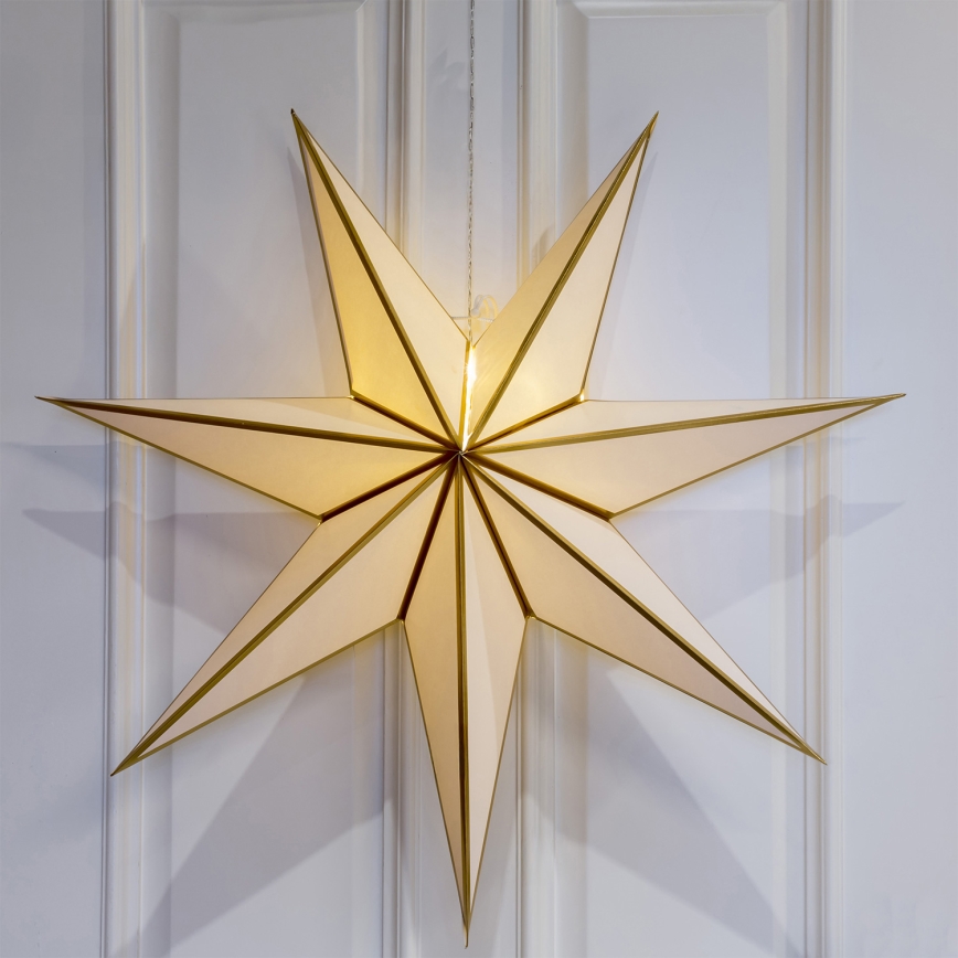 Brilagi - estrella decorativa navideña LED (funciona con 2 pilas AA)