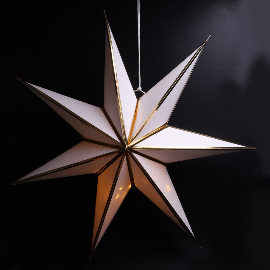 Brilagi - estrella decorativa navideña LED (funciona con 2 pilas AA)