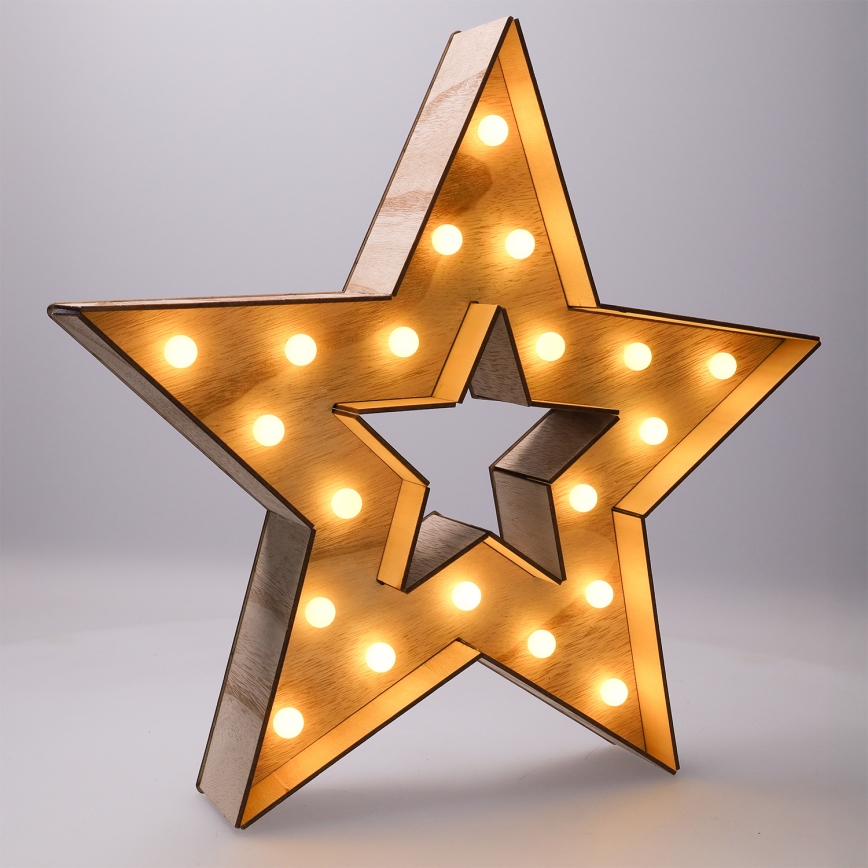 Brilagi - Estrella LED para decoración navideña LED/2xAA