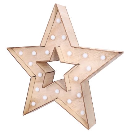 Brilagi - Estrella LED para decoración navideña LED/2xAA