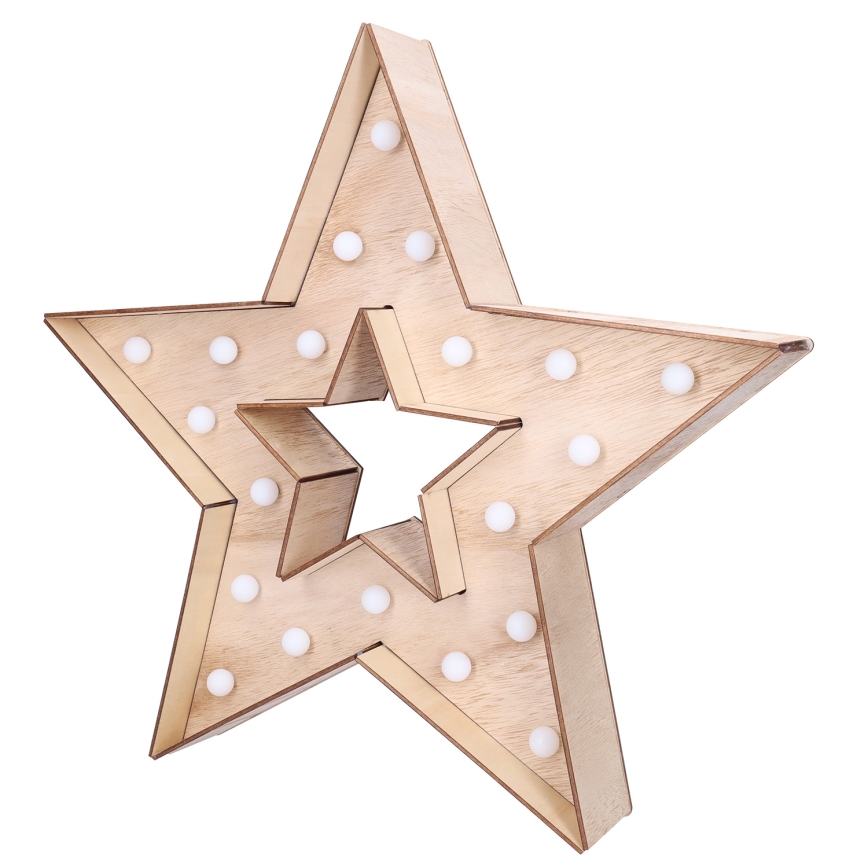 Brilagi - Estrella LED para decoración navideña LED/2xAA