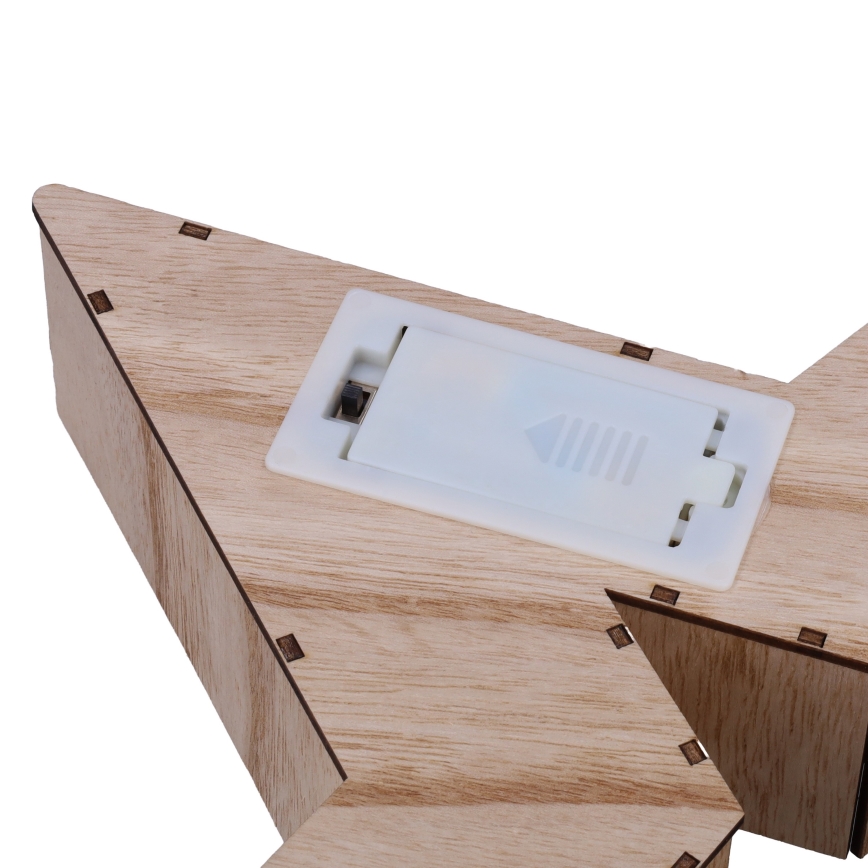 Brilagi - Estrella navideña LED, 38 x 40 cm, alimentada por 2 pilas AA