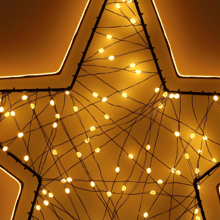 Brilagi - Estrella navideña LED para exterior, 2,6W/230V, IP44, 47x45 cm