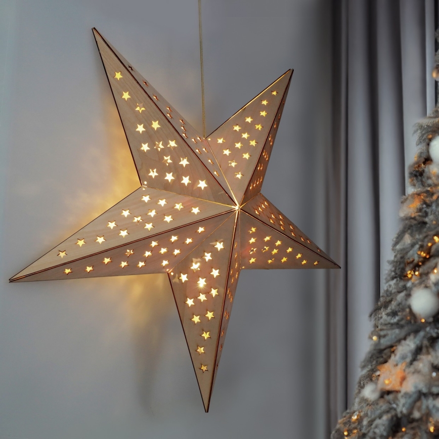Brilagi - Estrella para decoración navideña LED/2xAA