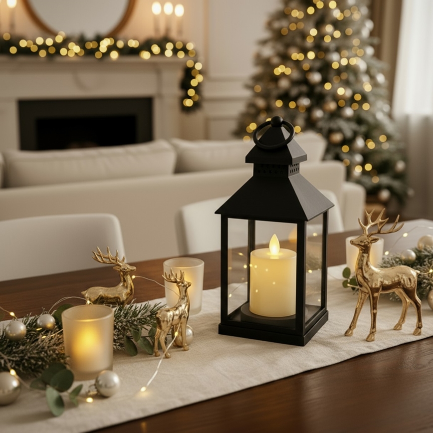 Brilagi - Farol decorativo navideño LED/3xAAA
