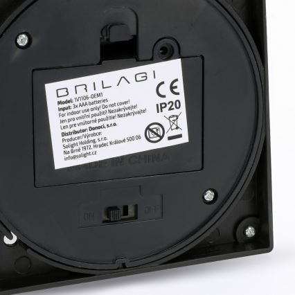 Brilagi - Farol decorativo navideño LED/3xAAA