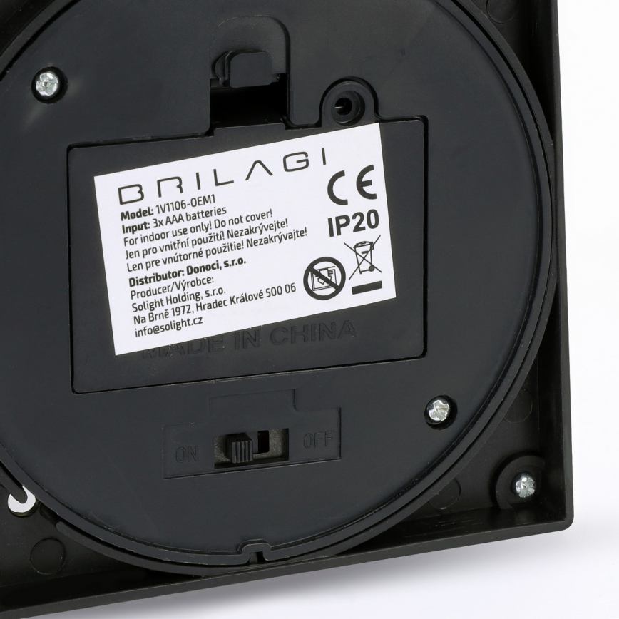 Brilagi - Farol decorativo navideño LED/3xAAA