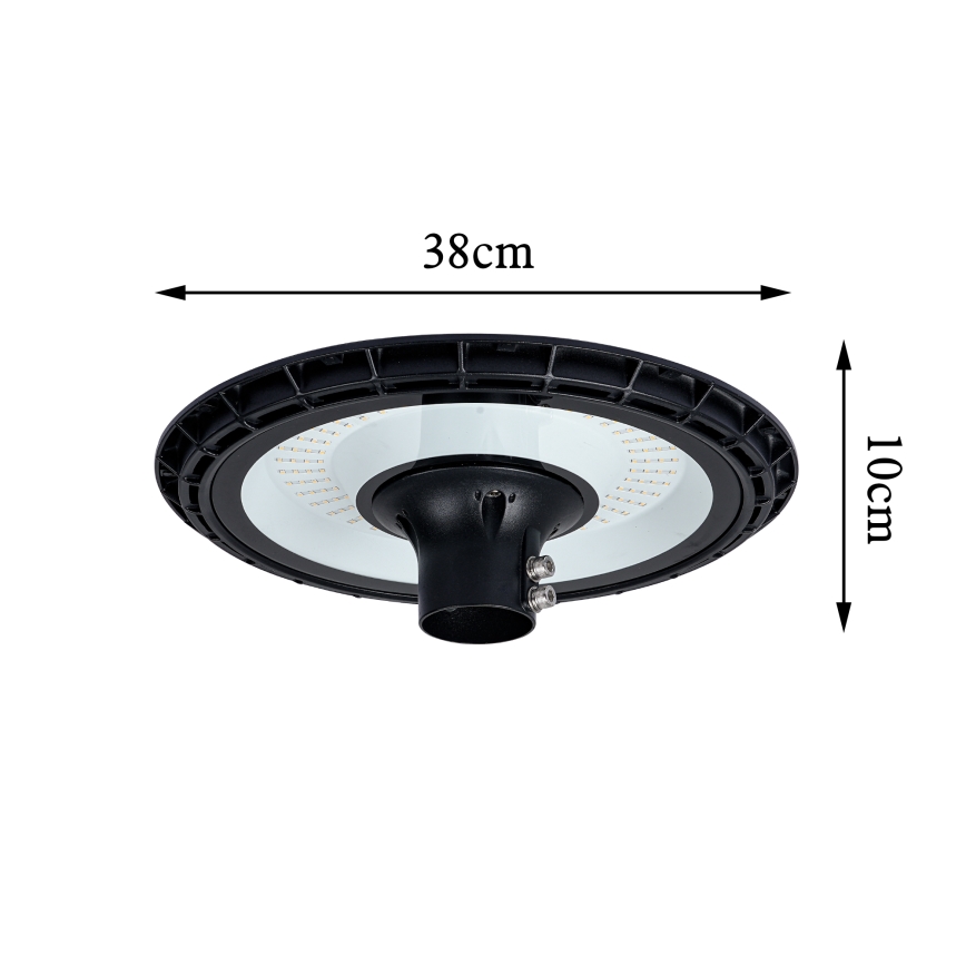 Brilagi - Farola LED con poste de 3 m URBANSPARK LED/120W/230V negra IP65