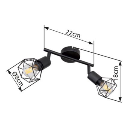 Brilagi - Foco CAGE 2xE14/40W/230V
