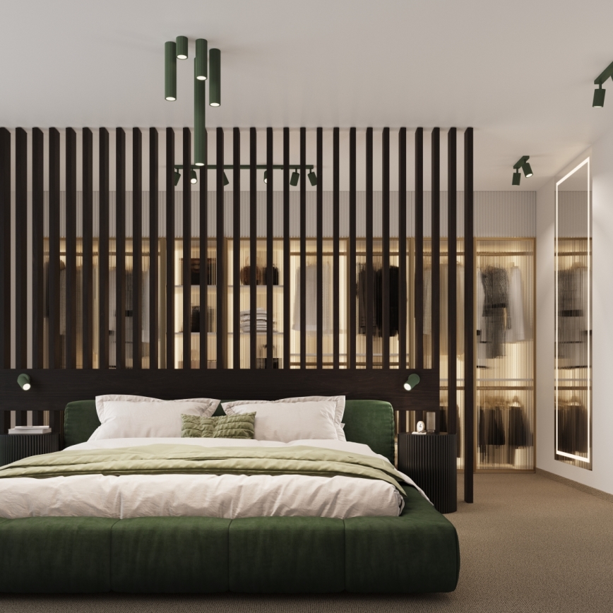 Brilagi - Foco CRESTO 1xGU10/10W/230V 10 cm verde