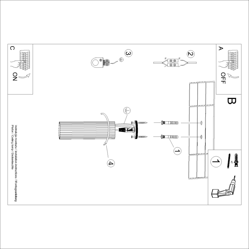 Brilagi - Foco CRESTO 1xGU10/10W/230V 20 cm color crema