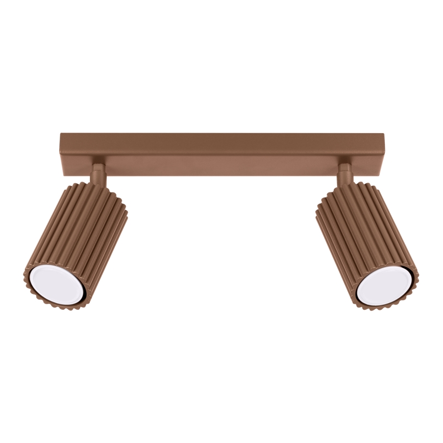 Brilagi - Foco CRESTO 2xGU10/10W/230V marrón