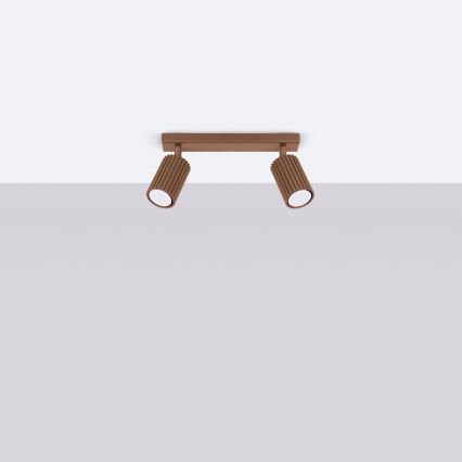 Brilagi - Foco CRESTO 2xGU10/10W/230V marrón