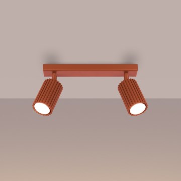 Brilagi - Foco CRESTO 2xGU10/10W/230V rojo