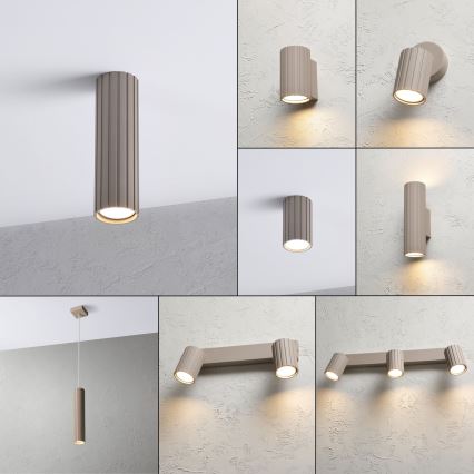 Brilagi - Foco CRISPINA 1xGU10/10W/230V 20 cm beige