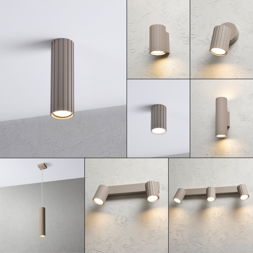 Brilagi - Foco CRISPINA 1xGU10/10W/230V 20 cm beige