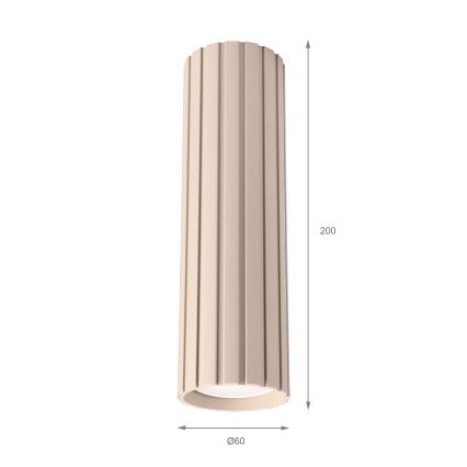 Brilagi - Foco CRISPINA 1xGU10/10W/230V 20 cm beige