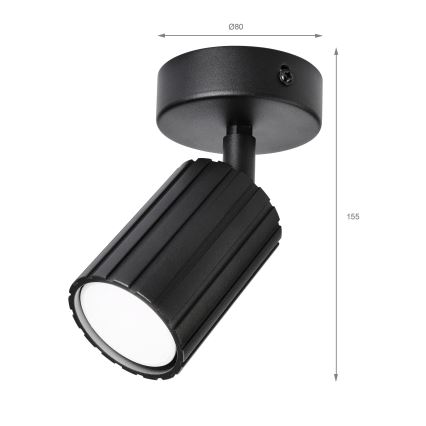 Brilagi - Foco CRISPINA 1xGU10/10W/230V negro