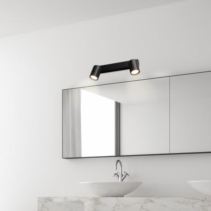 Brilagi - Foco CRISPINA 2xGU10/10W/230V negro