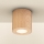 Brilagi - Foco de baño MIA 1xGU10/30W/230V 84x80 mm decoración de roble IP44