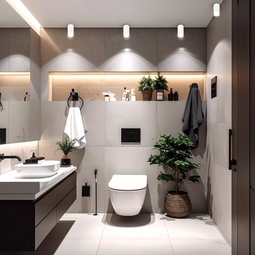 Brilagi - Foco de baño SELE 1xGU10/30W/230V IP44 blanco
