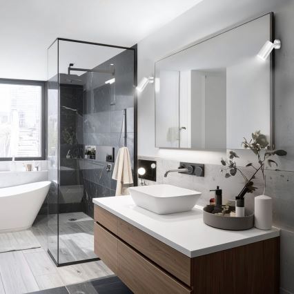 Brilagi - Foco de baño SELE 1xGU10/30W/230V IP44 cromo brillante