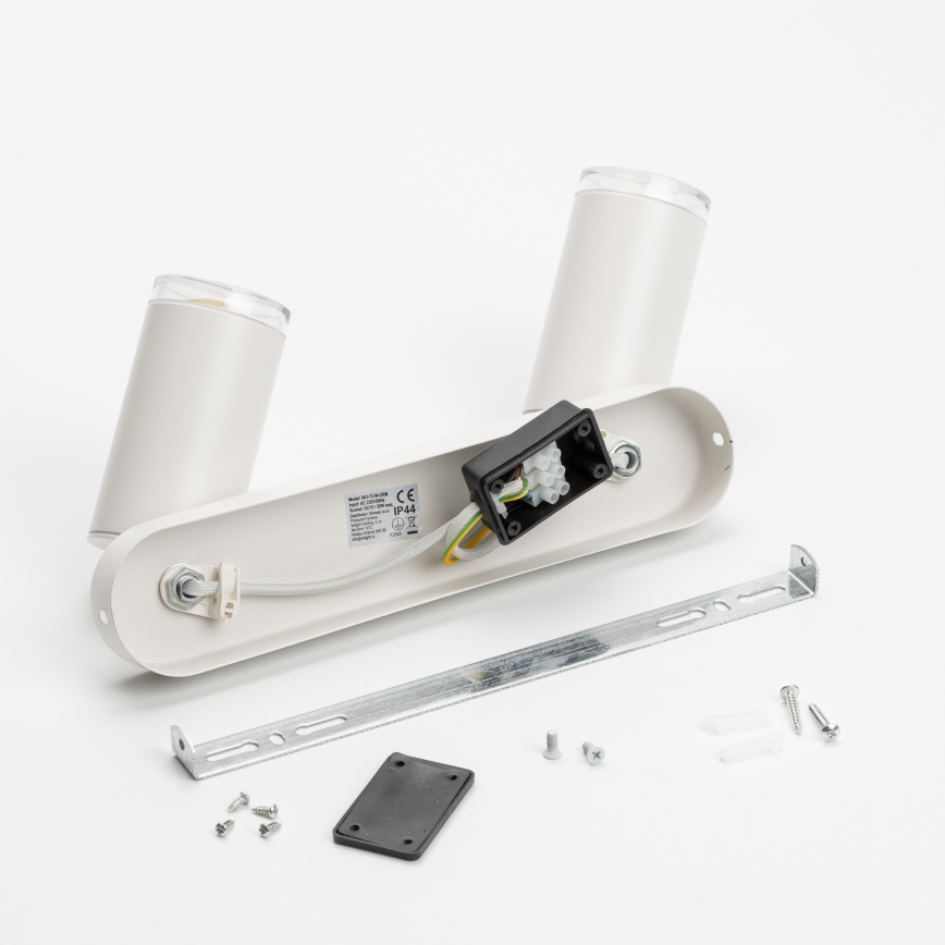 Brilagi - Foco de baño SELE 2xGU10/30W/230V IP44 blanco