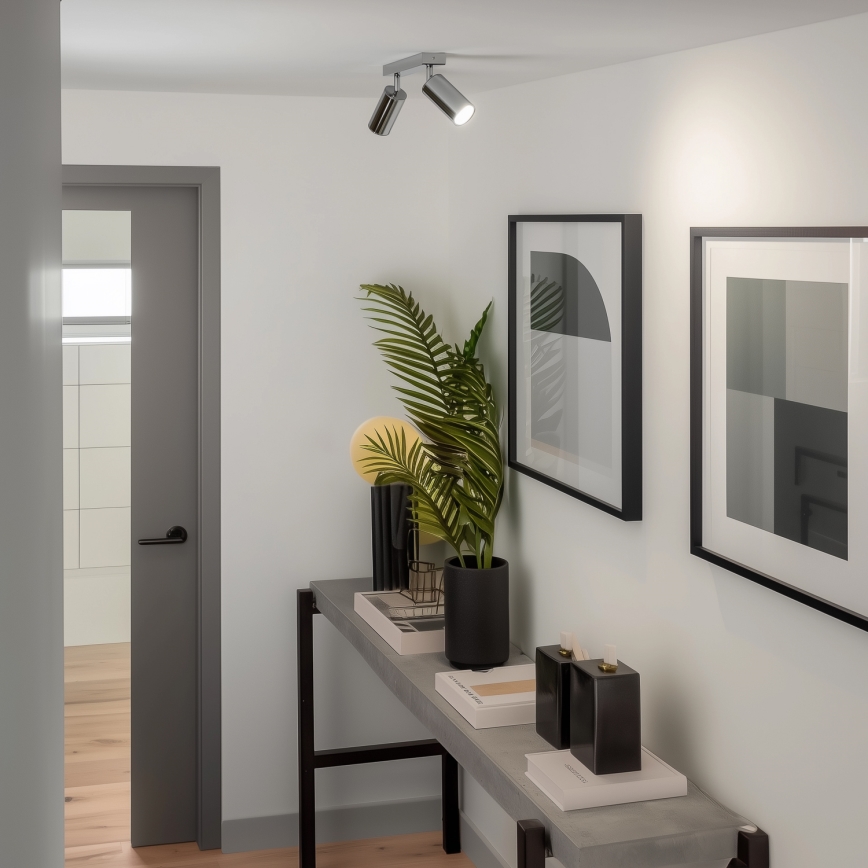Brilagi - Foco de baño SELE 2xGU10/30W/230V IP44 cromo brillante