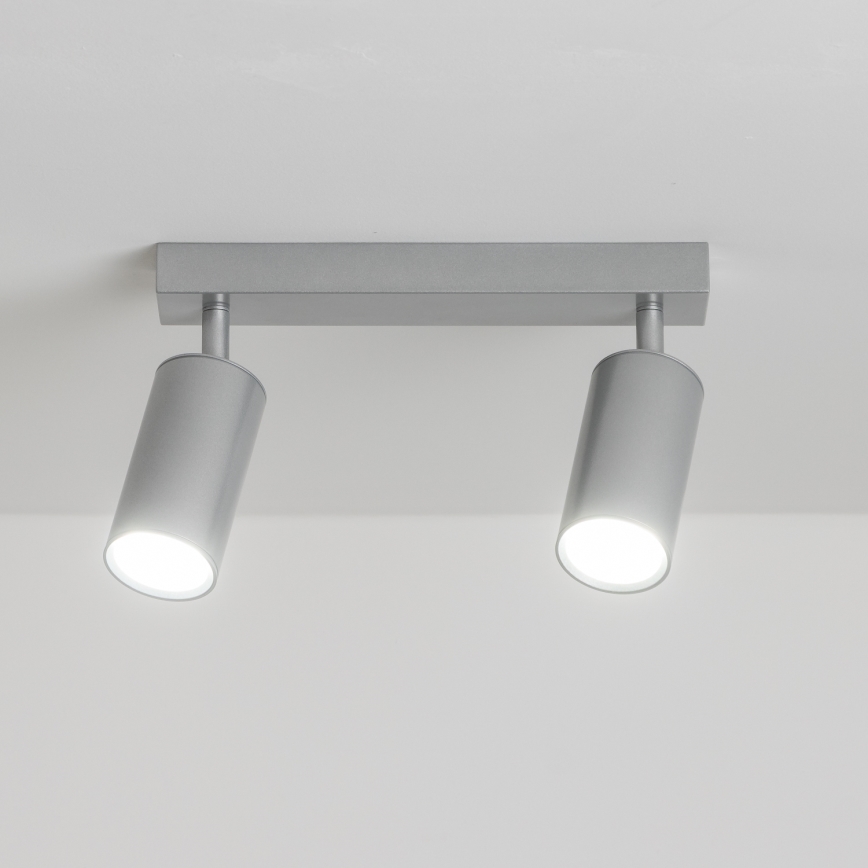 Brilagi - Foco de baño SELE 2xGU10/30W/230V IP44 plata