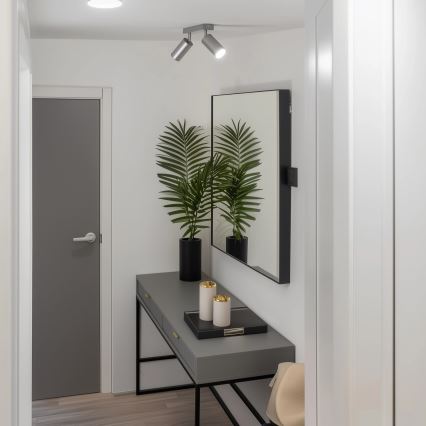 Brilagi - Foco de baño SELE 2xGU10/30W/230V IP44 plata
