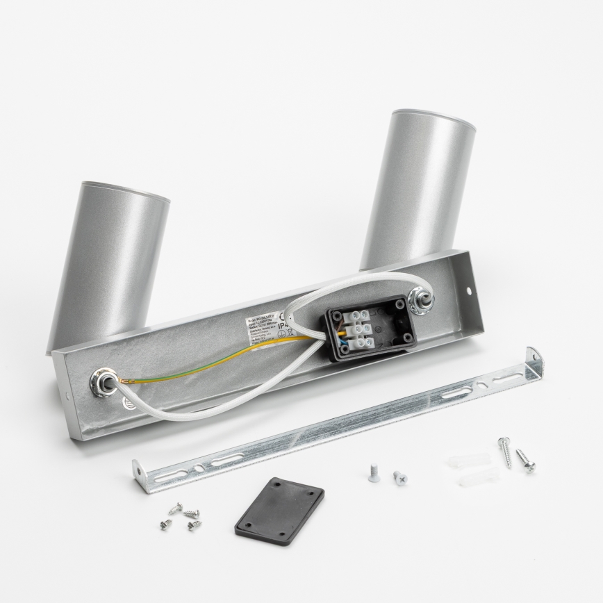 Brilagi - Foco de baño SELE 2xGU10/30W/230V IP44 plata