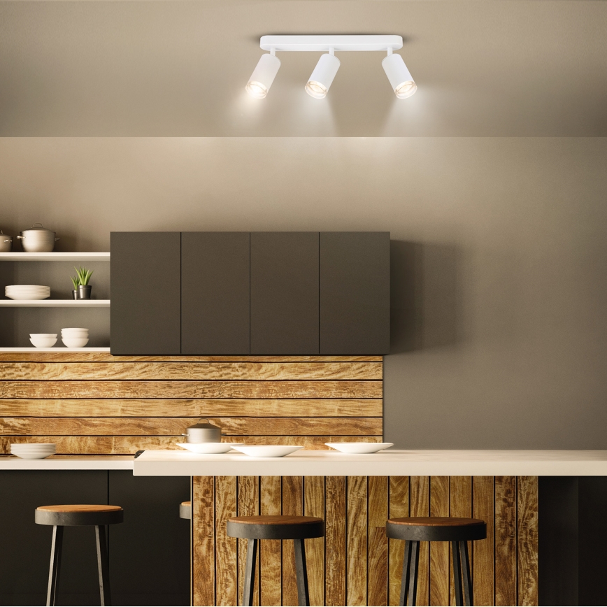 Brilagi - Foco de baño SELE 3xGU10/30W/230V IP44 blanco