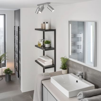 Brilagi - Foco de baño SELE 3xGU10/30W/230V IP44 plata